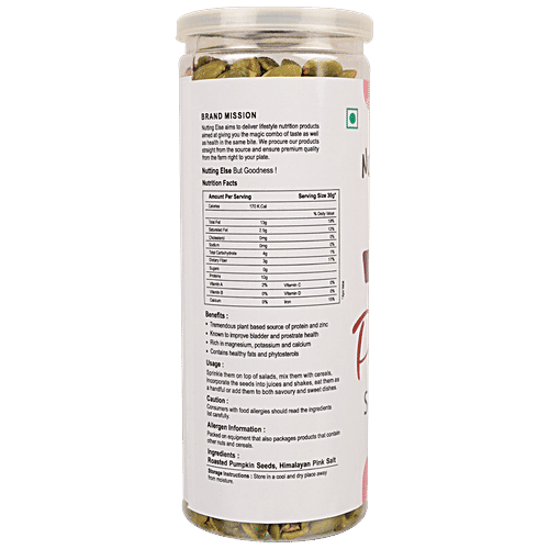 Buy NUTTING ELSE Raw Pumpkin Seeds Roasted & Salted, Rich In Calcium