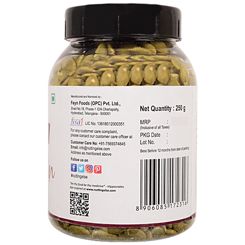 Buy NUTTING ELSE Raw Pumpkin Seeds Roasted & Salted, Rich In Calcium