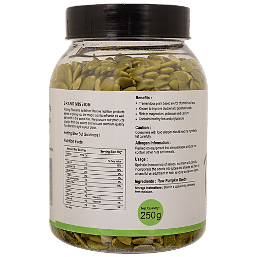 Buy NUTTING ELSE Raw Pumpkin Seeds Rich In Calcium & Vitamin E Online