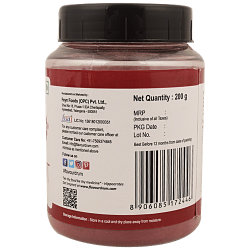 Buy Flavour Drum Beetroot Powder Rich In Vitamin A, Calcium & Protein