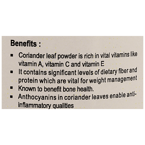 Buy Flavour Drum Coriander Leaf Powder Rich In Vitamin A, C, E Online