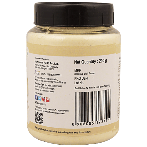 Flavour Drum White Onion Powder - Calcium, Manganese & Dietary Fibre., 200 g  