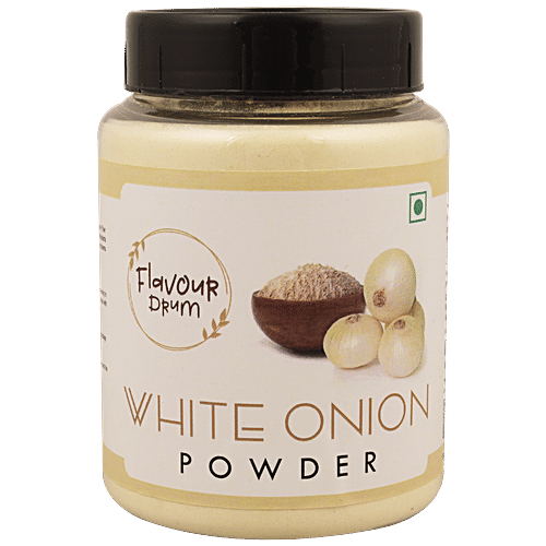 Flavour Drum White Onion Powder - Calcium, Manganese & Dietary Fibre., 200 g  