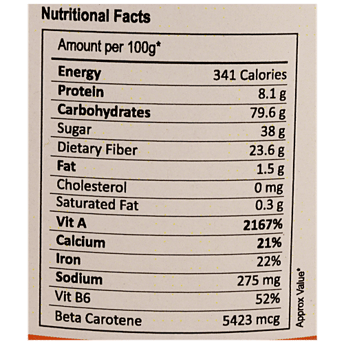 Flavour Drum Carrot Powder - Improve Eye & Skin Health, 200 g  