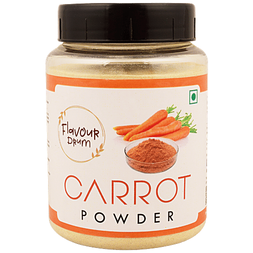 Flavour Drum Carrot Powder - Improve Eye & Skin Health, 200 g  