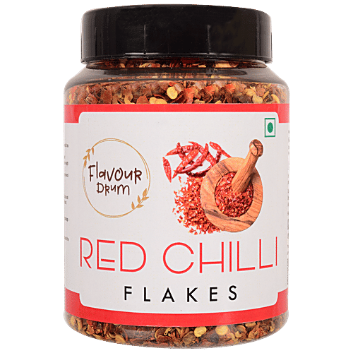 Flavour Drum Red Chilli Flakes - Rich In Vitamin C, A, B6, K1, 100 g  