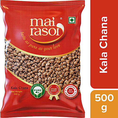 Mai Rasoi Kala Brown Chana Channa, 500 g Pouch 