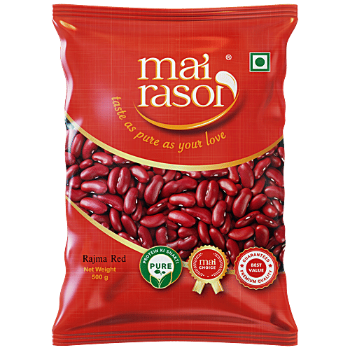 Mai Rasoi Rajma - Red, 500 g Pouch 