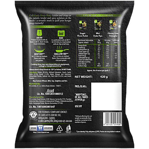 ITC Master Chef Chilli Garlic Potato Shots, 420 g (52 pcs) 