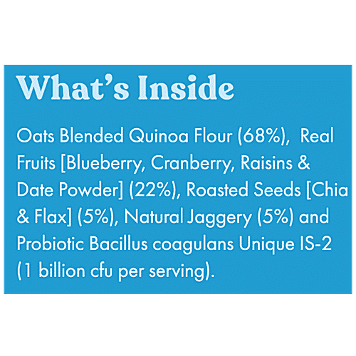 JOYFUL INSIDE Instant Quinoa Oatmeal - Blueberry Cranberry Raisin, Seeds & Nuts, Real Fruit, 320 g  