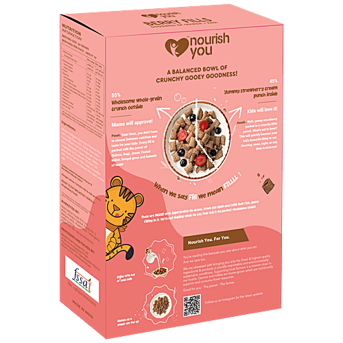 Nourish you Strawberry Fills - Goodness Of Quinoa & Ragi, Gluten-free, 250 g  