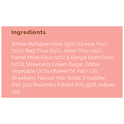 Nourish you Strawberry Fills - Goodness Of Quinoa & Ragi, Gluten-free, 250 g  