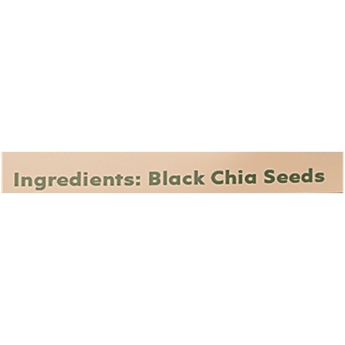 Nourish you Black Chia Seeds - Gluten Free, 500 g  High in Protein & Antioxidants, Gluten Free, Omega-3.