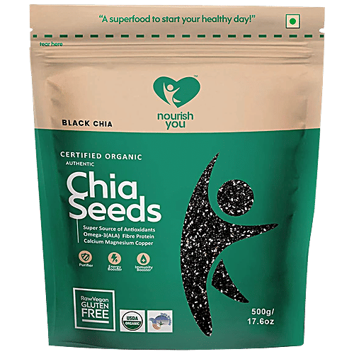 Buy Nourish you Organic Black Chia Seed Gluten Free Online at Best
