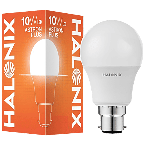 Halonix LED Bulb - Astron Plus 10W With B22 Base, Cool Day Light, White, 1 pc