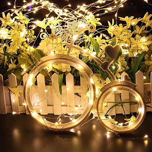 Lexton LED Yellow String Lights With USB - 5 m, 1 pc For Home Decor, Festive Decoration