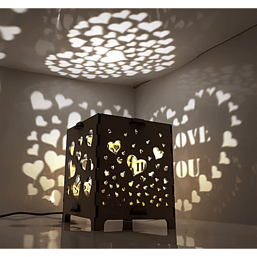 Lexton Heart-Shaped String 20 LED Lights - Energy Efficient, Long-Lasting, Warm White, 1 pc For Home Decor, Festive, Christmas, Party