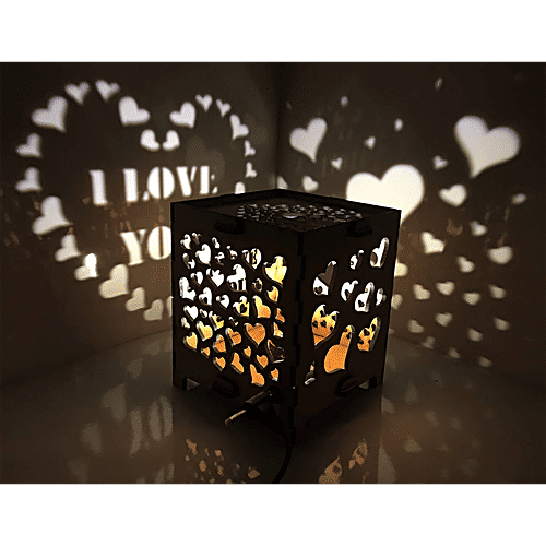 Lexton Heart-Shaped String 20 LED Lights - Energy Efficient, Long-Lasting, Warm White, 1 pc For Home Decor, Festive, Christmas, Party