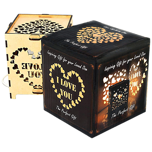 Lexton Heart-Shaped String 20 LED Lights - Energy Efficient, Long-Lasting, Warm White, 1 pc For Home Decor, Festive, Christmas, Party