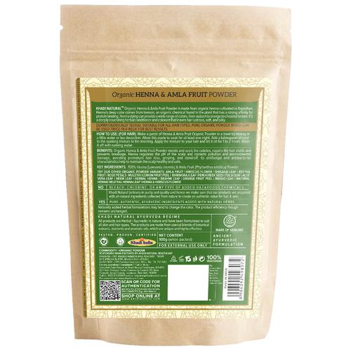 Khadi Natural Organic Powder - Henna & Amla Fruit, Protein Rich Conditioner, 100 g  