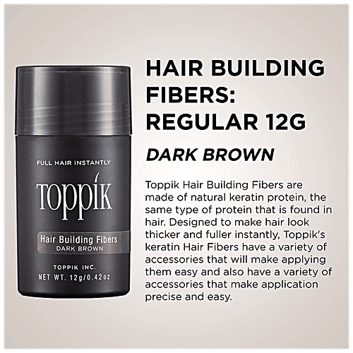 Buy Toppik Hair Building Fibres Full Hair Instantly, Dark Brown