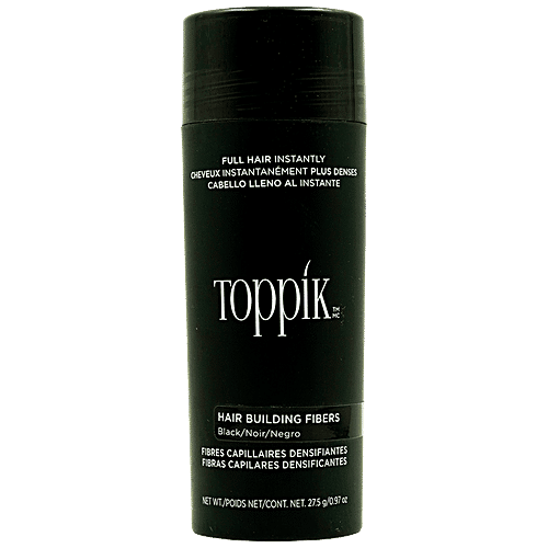 Toppik Hair Building Fibres - Full Hair Instantly, Black, 27.5 g  