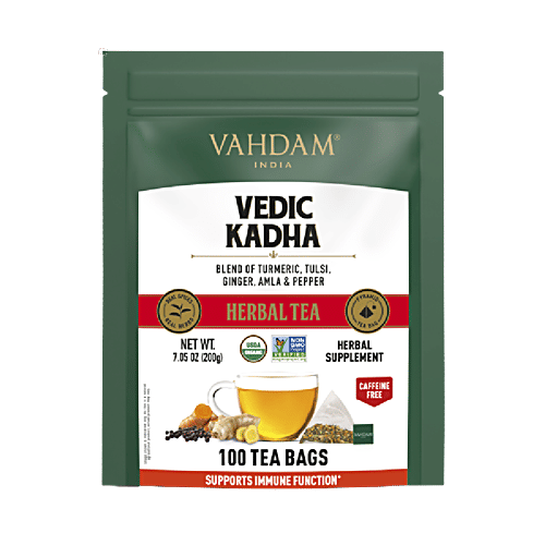 Buy Vahdam Vedic Kadha Herbal Tea Supports Immune Function, Rich In