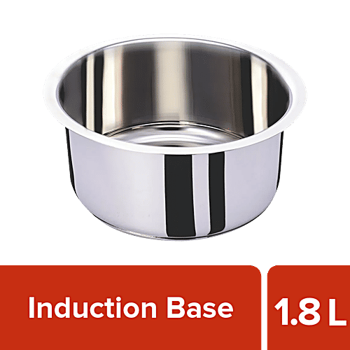 Bergner Essential Stainless Steel Patila/Tope - Induction Base, 16 cm, 1.8 L  
