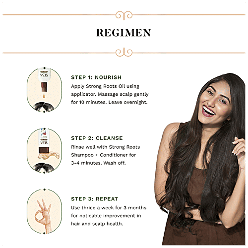 Sesa Strong Roots Oil & Hair Strengthening Shampoo Plus Conditioner - Repairs Damage, 2 pcs  