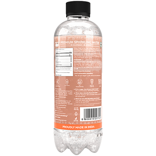Polka Pop Orange Zero Sugar Sparkling Water, 300 ml Zero Calories, Zero Sweeteners