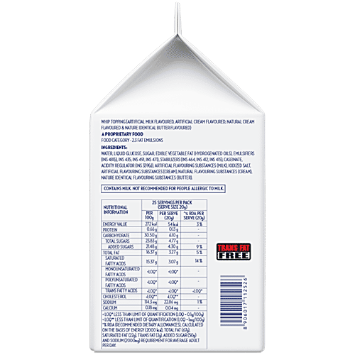 Buy Richs Whip Topping Gold, Cream Topping For Cakes, Cupcakes Online