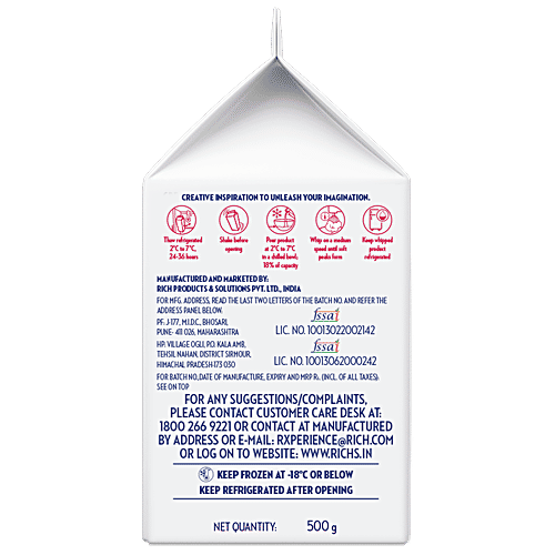 Buy Richs Whip Topping Gold, Cream Topping For Cakes, Cupcakes Online