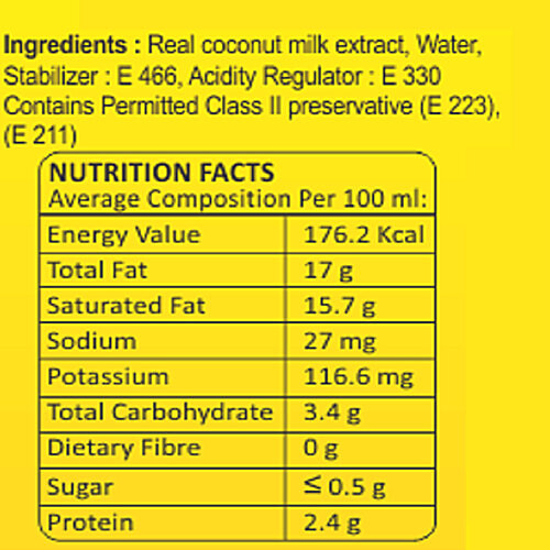 Buy KLF Coconad Coconut Milk Rich In Vitamins & Minerals, Thick