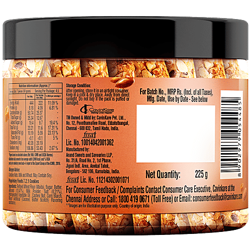 Garden Biscotto - Salted Caramel, Rich In Protein, No Trans Fat, Baked, 225 g  