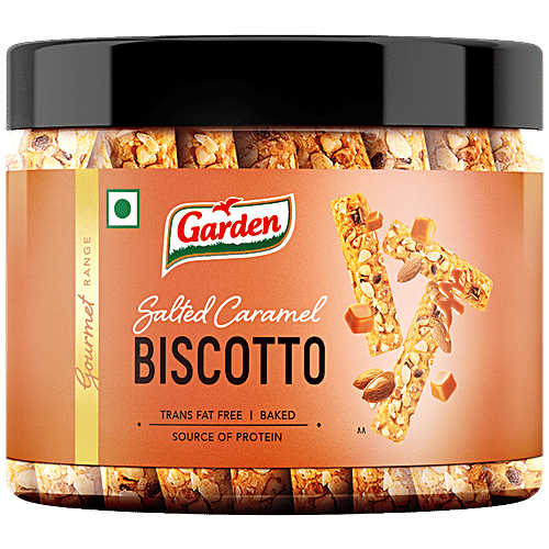 Garden Biscotto - Salted Caramel, Rich In Protein, No Trans Fat, Baked, 225 g  