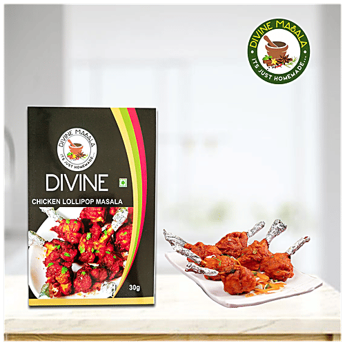 DIVINE MASALA Blended Powdered Spice Mix - Chicken Lollipop Masala, 50 g  