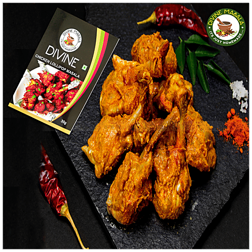 DIVINE MASALA Blended Powdered Spice Mix - Chicken Lollipop Masala, 50 g  