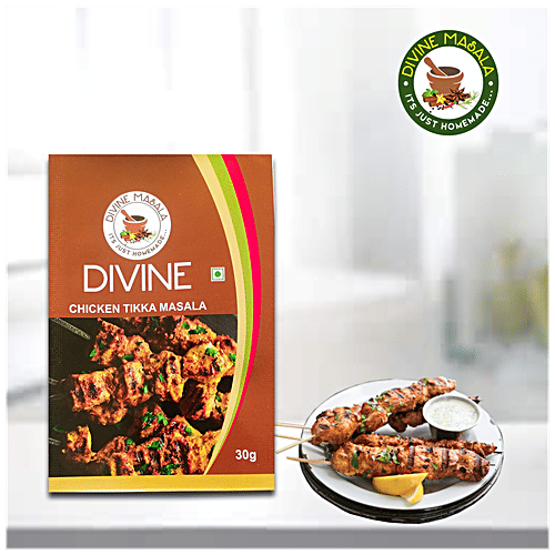 DIVINE MASALA Blended Powdered Spice Mix - Chicken Tikka Masala, 50 g  
