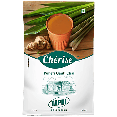 Cherise Tapri Instant Tea Premix - Puneri Gauti Chai, 161 g (7 Sachets x 23 g Each) 