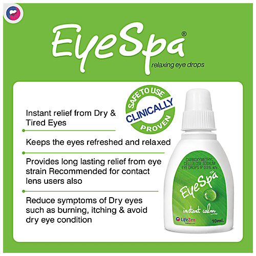 EyeSpa Relaxing Eye Drops - Relief From Stress & Dryness, 10 ml  