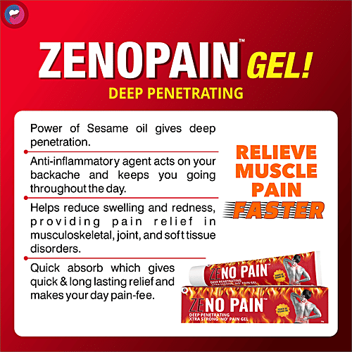 Zenopain Gel - Deep Penetrating, Extra Strong, Treats Traumatic Damage, 30 g  