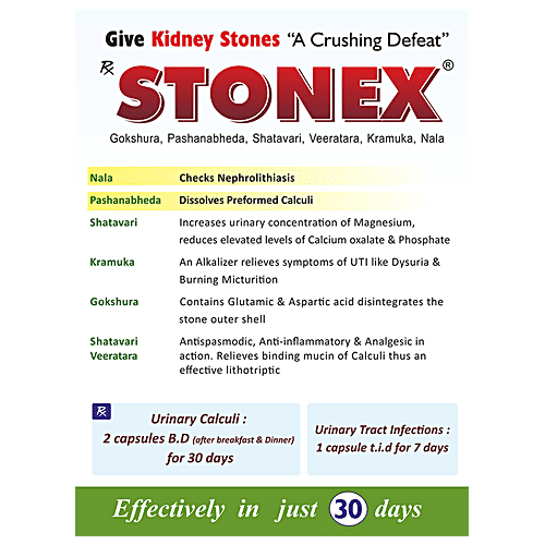 Buy Stonex Capsule For Dissolving Kidney Stones Online at Best Price