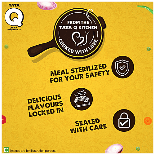 TATA Q Ready To Eat Gujarati Veg Daliya Khichdi - No Added Preservatives, 280 g Box