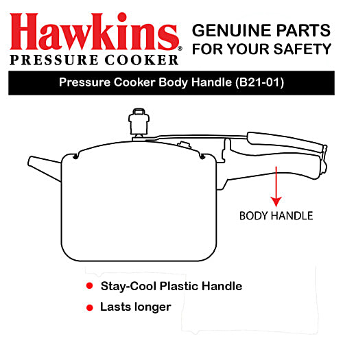 Hawkins Body Handle With Studs & Screws B21-01, 1 pc  