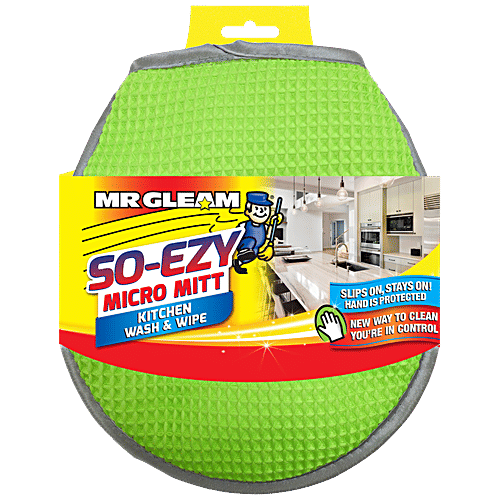 Mr Gleam Micro Mitt - Kitchen Wash & Wipe, 1 pc