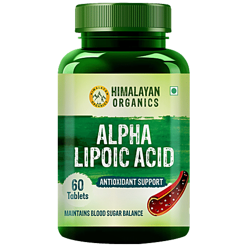 Himalayan Organics Alpha Lipoic Acid Tablets - Boosts Liver Functions, Rich In Antioxidant, 60 pcs  