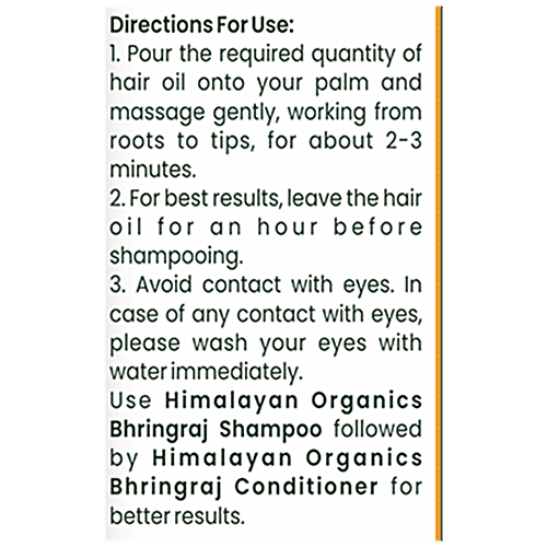 Himalayan Organics Bhringraj Hair Oil - Promotes Growth, Repairs Damage, 200 ml  