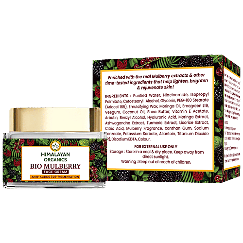 Buy Himalayan Organics Bio Mulberry Face Cream For Pigmentation, Dark