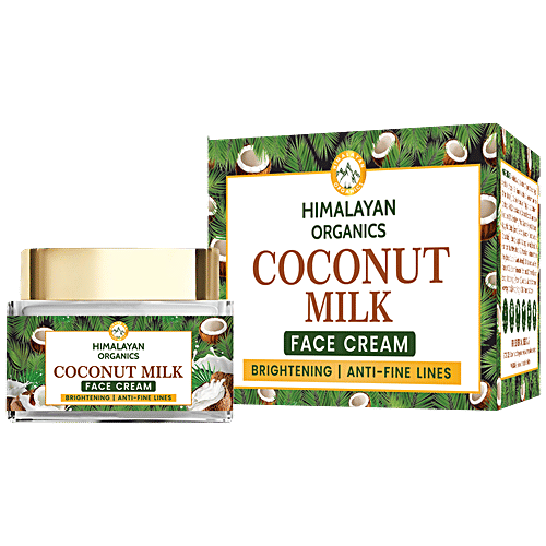 Buy Himalayan Organics Coconut Milk Face Cream For Brightening & Fine
