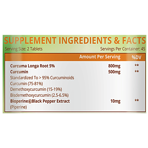 Buy Himalayan Organics Curcumin Tablets With Inflammatory Properties